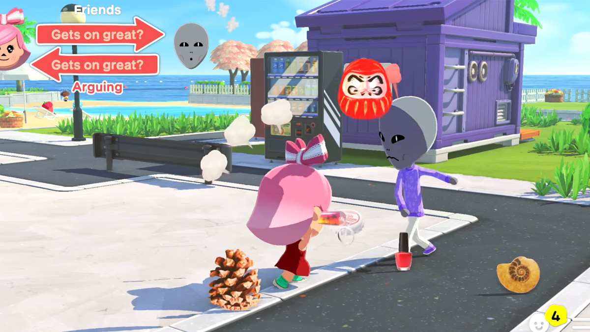 Cómo hacer que los personajes Mii luchen en Tomodachi Life